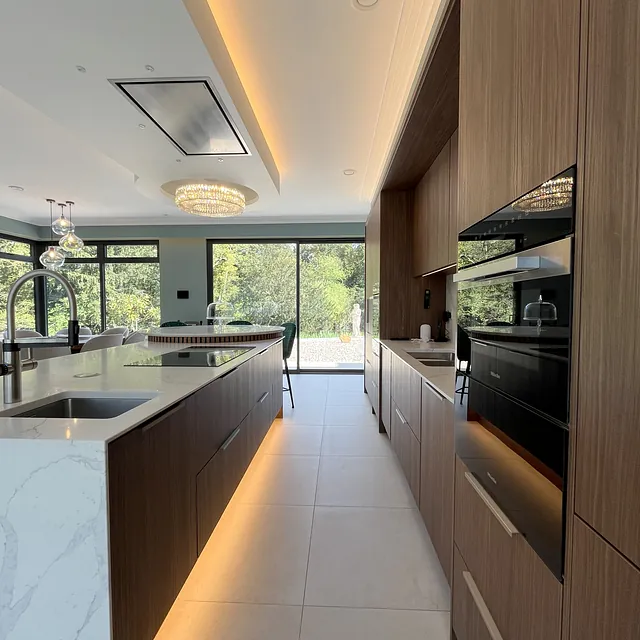 Wooden contemporary kitchen